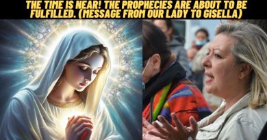 THE TIME IS NEAR! THE PROPHECIES ARE ABOUT TO BE FULFILLED. (Message from Our Lady to Gisella)