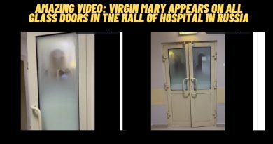 Amazing Video: Virgin Mary appears on all glass doors in the hall of Hospital in Russia